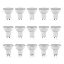 SYLVANIA GU10 LED Light Bulbs, 4.2W, 345 Lumens, 50W Equivalent, Neutral White 4000K - 5 Pack