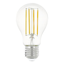 Eglo LED Filament Light Bulb, Standard E27 Edison lamp for Retro Lighting, 8 watt (Equivalent to 75 watt), 1055 Lumen, Warm White Glow, 2700 Kelvin,