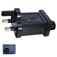 Flomiara Transformer Plug for Christmas Lights, Led Transformer, 12V 1A IP44 Waterproof Replacement Plug, Indoor Outdoor Lights Power Supply for Xmas