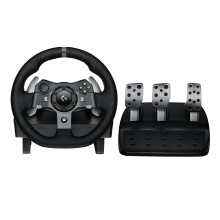 Logitech G G920 Driving Force Racing Wheel and Floor Pedals, Real Force Feedback, Stainless Steel Paddle Shifters, Steering Wheel Cover for Xbox Seri