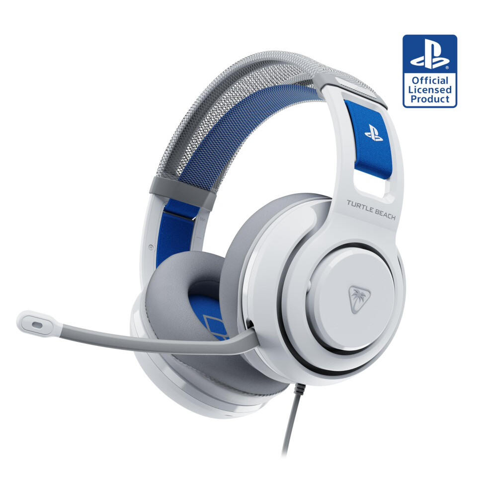 Turtle Beach Atlas 200 White Wired Gaming Headset For Ps5 And Ps4 - Officially Licensed For Playstation