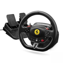 Thrustmaster T98 Racing Wheel Ferrari 296 GTS Edition – Magnetic T2PM Pedals – 240 Rotation – 3 Driving Profiles – Official Xbox & PC Licens