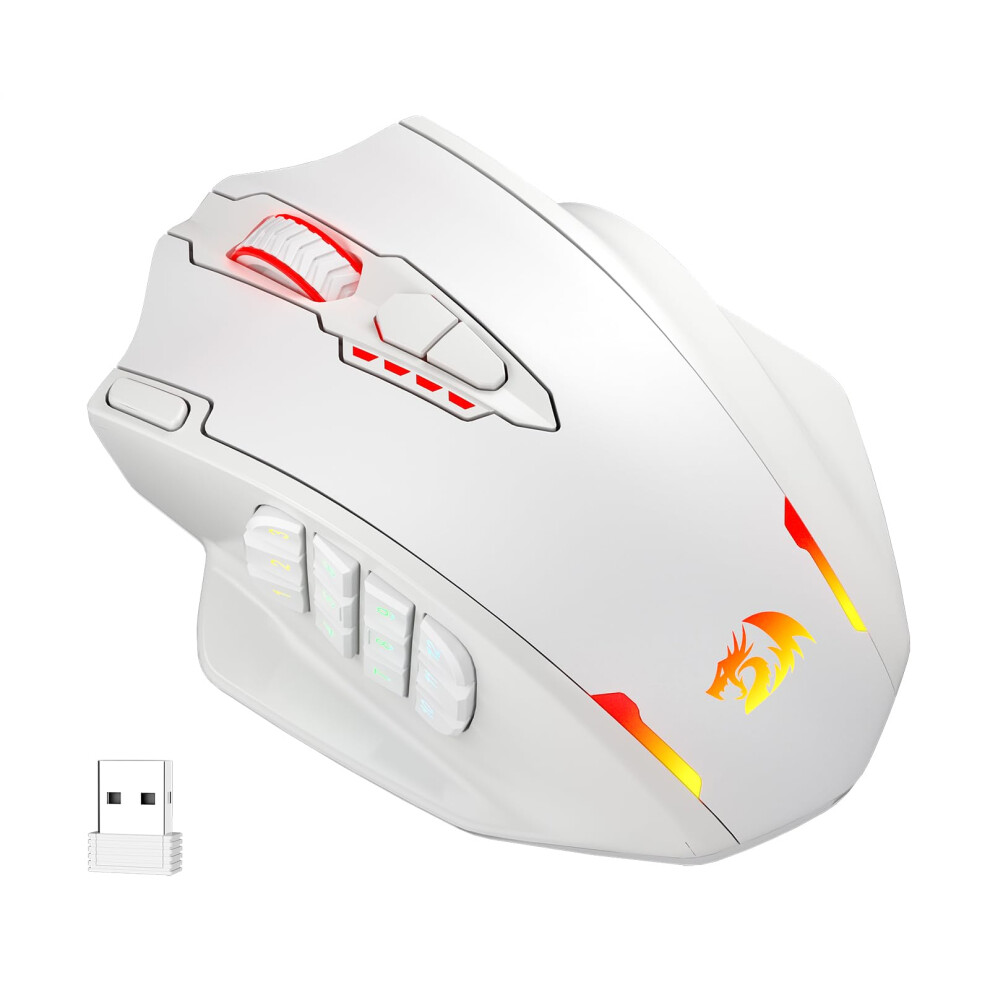 Photos - Headphones Redragon M913 Impact Elite Wireless Gaming Mouse, 16000 DPI Wired/Wireless RGB Gamer Mouse with 16 Programmable Buttons, 45 