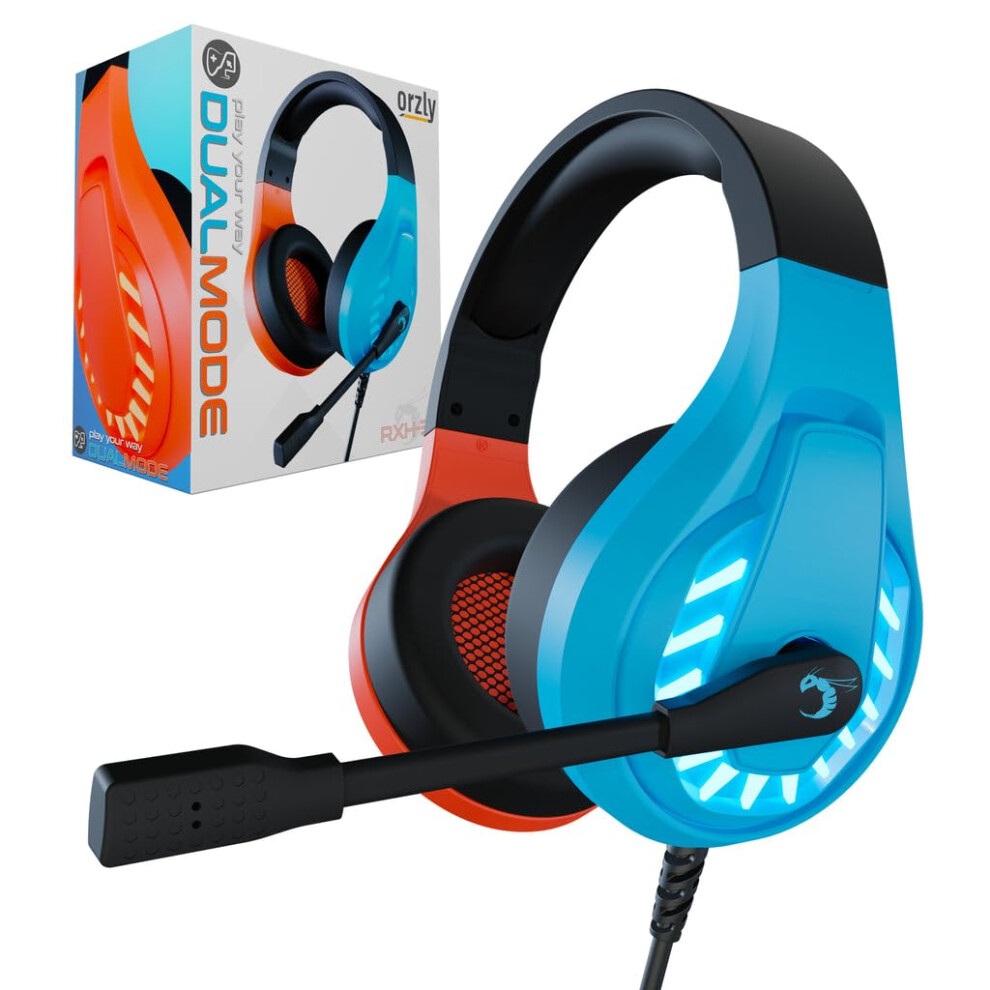 Orzly Gaming Headset For Nintendo Switch & Switch 2 Stereo Sound With Noise Cancelling Mic (Compatible With Ps5, Ps4, Xbox Series X|S, Xbox One & Pc) 5007084806547