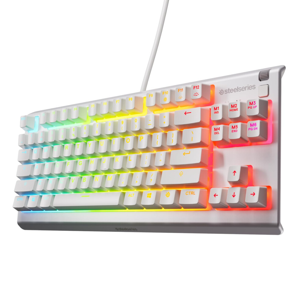 Steelseries Apex 3 Tkl - Gaming Keyboard - Tenkeyless Compact Form Factor - Silent Gaming Keyboard - 8-Zone Rgb Illumination - Ip32 Water & Dust Resi