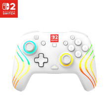Turtle Beach Afterglow Wave White Wireless RGB Gaming Controller. Officially Licensed for Nintendo Switch 2