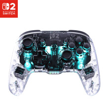 Turtle Beach Afterglow Clear Wireless RGB Gaming Controller. Officially licensed for Nintendo Switch 2