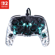 Turtle Beach Afterglow Clear Wired RGB Gaming Controller. Officially licensed Nintendo for Nintendo Switch 2