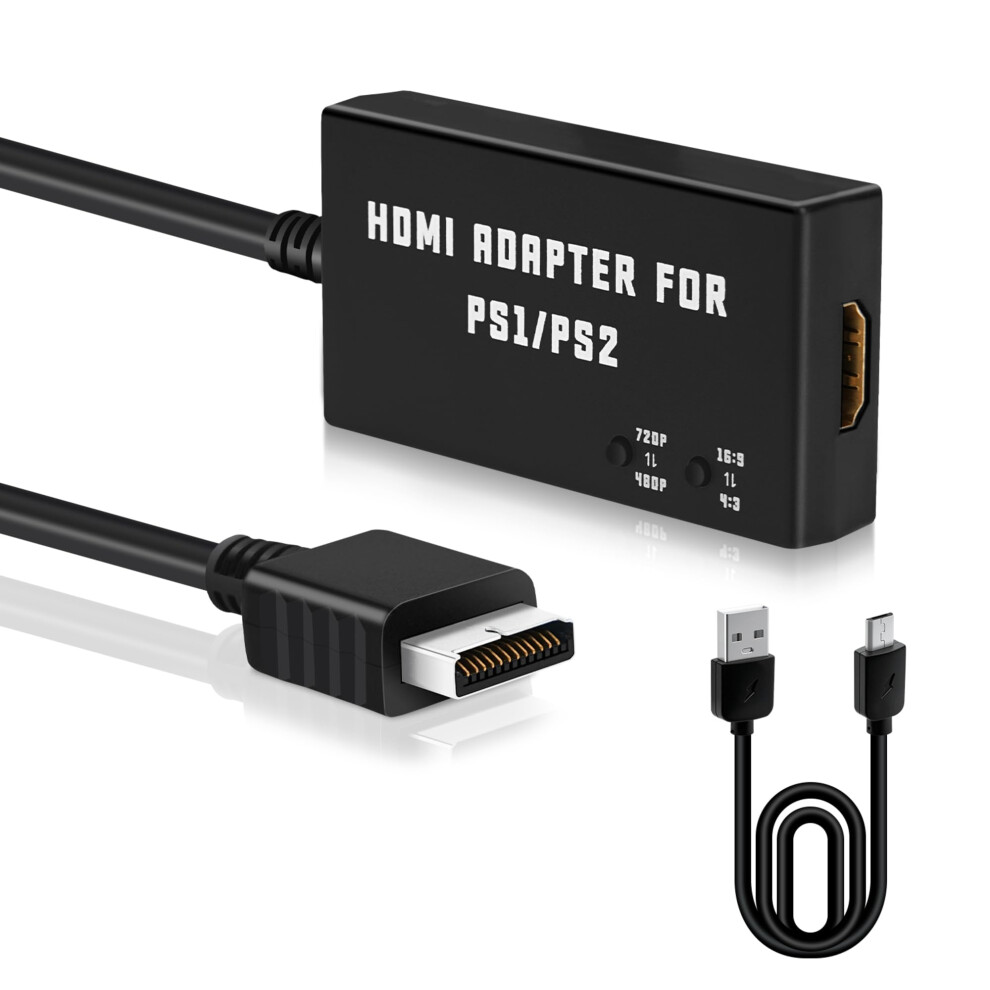 Mcbazel Ps1/Ps2 To Hdmi Adapter,Multifunctional Hdtv Hdmi Cable Adapter For Ps1/Ps2/Ps One 5001749285890