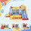 Outsunny Castillo Hinchable Multicolor 330 x 265 x 185 cm 3