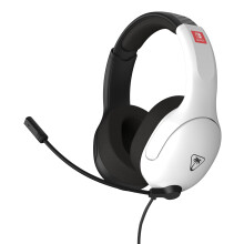 Turtle Beach Airlite Fit Black and White Wired Gaming Headset with Flip-to-Mute Mic, Over-Ear Premium Comfort and 40mm Speakers. Officially Licensed