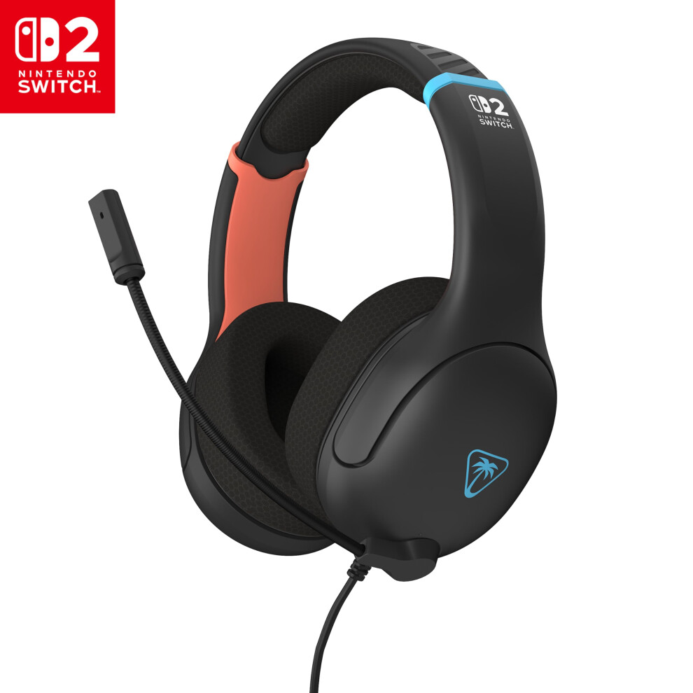 Turtle Beach Airlite Fit Charcoal Wired Gaming Headset Officially Licensed For Nintendo Switch 2 And Nintendo Switch, And Nintendo Switch Oled Black