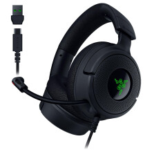 Razer Kraken V4 X - Wired PC Gaming Headset (TriForce 40mm Drivers, Retractable Cardioid Mic, 7.1 Surround Sound, Chroma RGB, for PC - console & phon