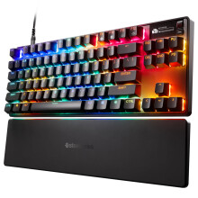 SteelSeries Apex Pro TKL Gen 3 - Gaming Keyboard - Hall Effect Switches; OmniPoint 3.0 - Adjustable Actuation - Game-Ready Presets - Rapid Trigger, P