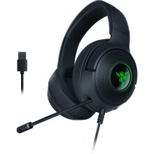 Razer Kraken V3 X USB - Wired USB Gaming Headset (ultra-lightweight at 285g, TriForce 40 mm drivers, HyperClear Cardioid Microphone, 7.1 surround sou