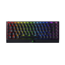 Razer BlackWidow V3 Mini HyperSpeed (Yellow Switch) - Wireless 65% Mechanical Gaming Keyboard (Silent Mechanical Switches, Bluetooth, USB-C, Stealth