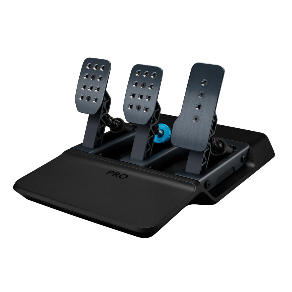 Logitech G Pro Racing Pedals - Racing Simulator Pedals With 100Kg Load Cell Brake, Fully Customisable, Swappable Springs & Elastomers, Modular Design 5007494688023