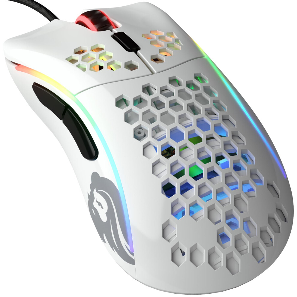 Photos - Headphones Glorious Gaming Model D-  Wired Gaming Mouse - 61g Superlight Honeycomb Design, RGB, Ergonomic, Pixart 3360 Sensor, O (Small)