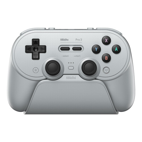 8BitDo Pro 3 Bluetooth Controller for Switch/Switch 2 – TMR Joysticks, Swappable ABXY Buttons, Pro Back Buttons, Charging Dock, Hall Effect Triggers