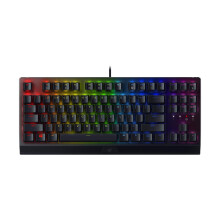 Razer BlackWidow V3 Tenkeyless (Yellow Switch) - Compact Mechanical Gaming Keyboard (Silent Mechanical Switches, Compact Form Factor, Fully Programma
