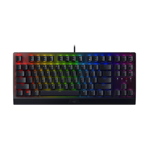 Razer Razer BlackWidow V3 Tenkeyless (Yellow Switch) - Compact Mechanical Gaming Keyboard (Silent Mechanical Switches, Compact Form Factor, Fully Programma
