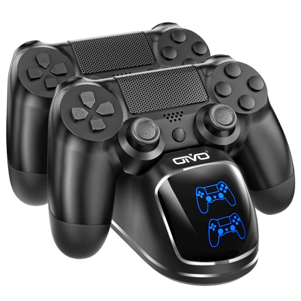 Oivo Ps4 Controller Charger - Dualshock 4 Controller Charging Station With Upgraded 1.8-Hours Charging Chip 5001565255053