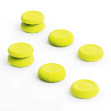 Skull & Co. Skin, CQC and FPS Thumb Grips Joystick Cap Analog Stick Cover for XBOX (XSX/XB1) Controller - Neon Yellow, 3Pairs(6pcs)