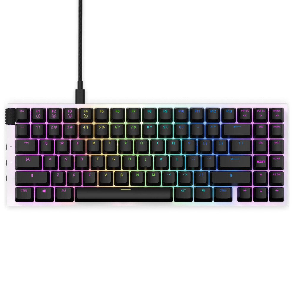 Photos - Desktop PC NZXT Function  Mini TKL Mechanical PC Gaming Keyboard - Illuminated - Linear RGB Switches - MX Compatible Switches - Hot  2022