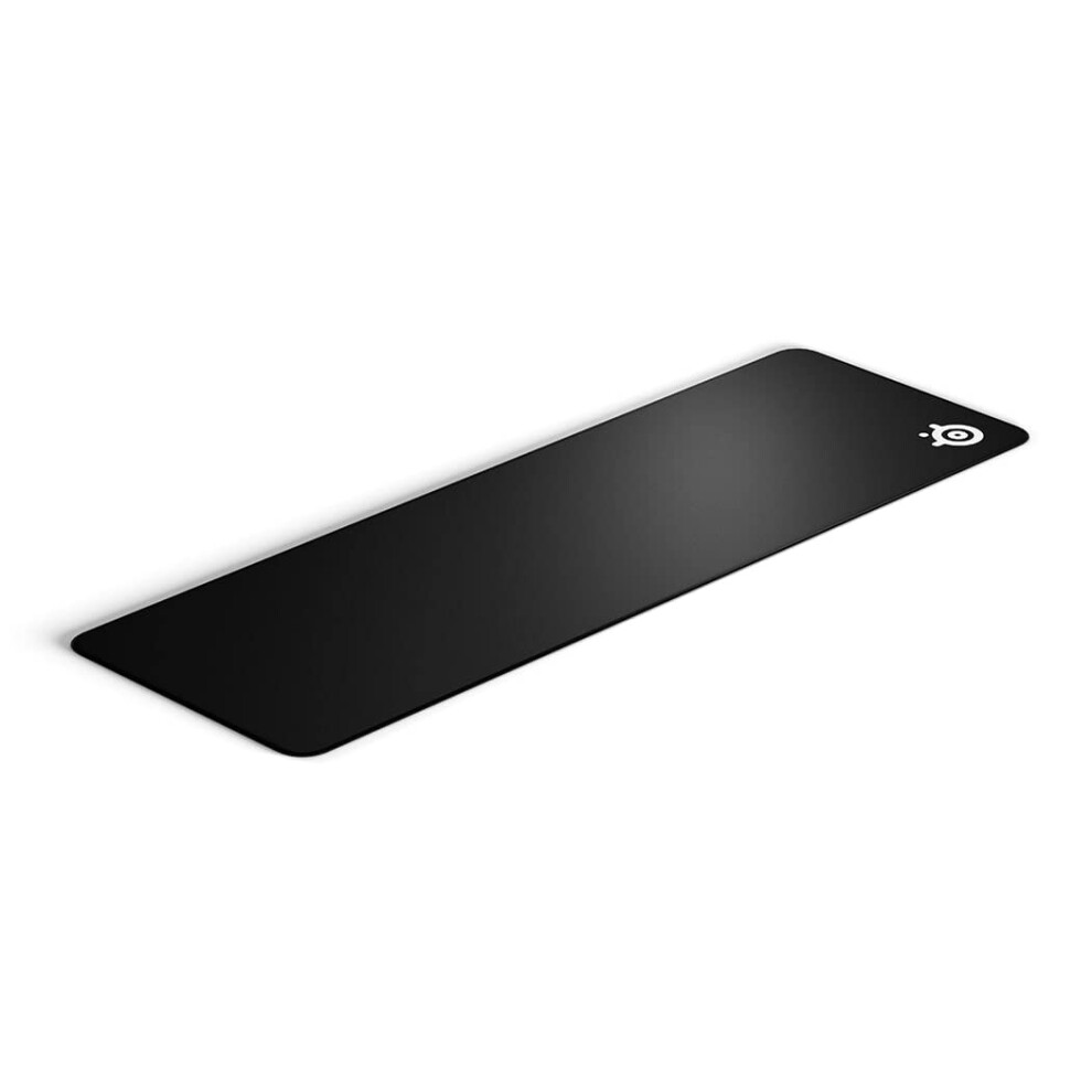Steelseries Qck Edge Cloth Gaming Mouse Pad - Never-Fray Stitched Edges - Optimized For Gaming Sensors - Size Xl (900 X 300 X 2Mm) - Black 5007693975771
