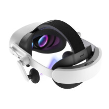 KIWI design K4 Duo AIO Comfort Audio Head Strap with Battery for Meta/Oculus Quest 3/3S Elite Strap DualFast Charging Headset VR Accessories with Bal