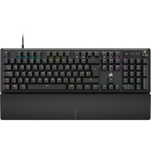 CORSAIR K70 CORE RGB Mechanical Wired Gaming Keyboard with Palmrest – Pre-Lubed MLX Red Linear Switches, SOCD, ABS Painted Keycaps, Sound Dampening,
