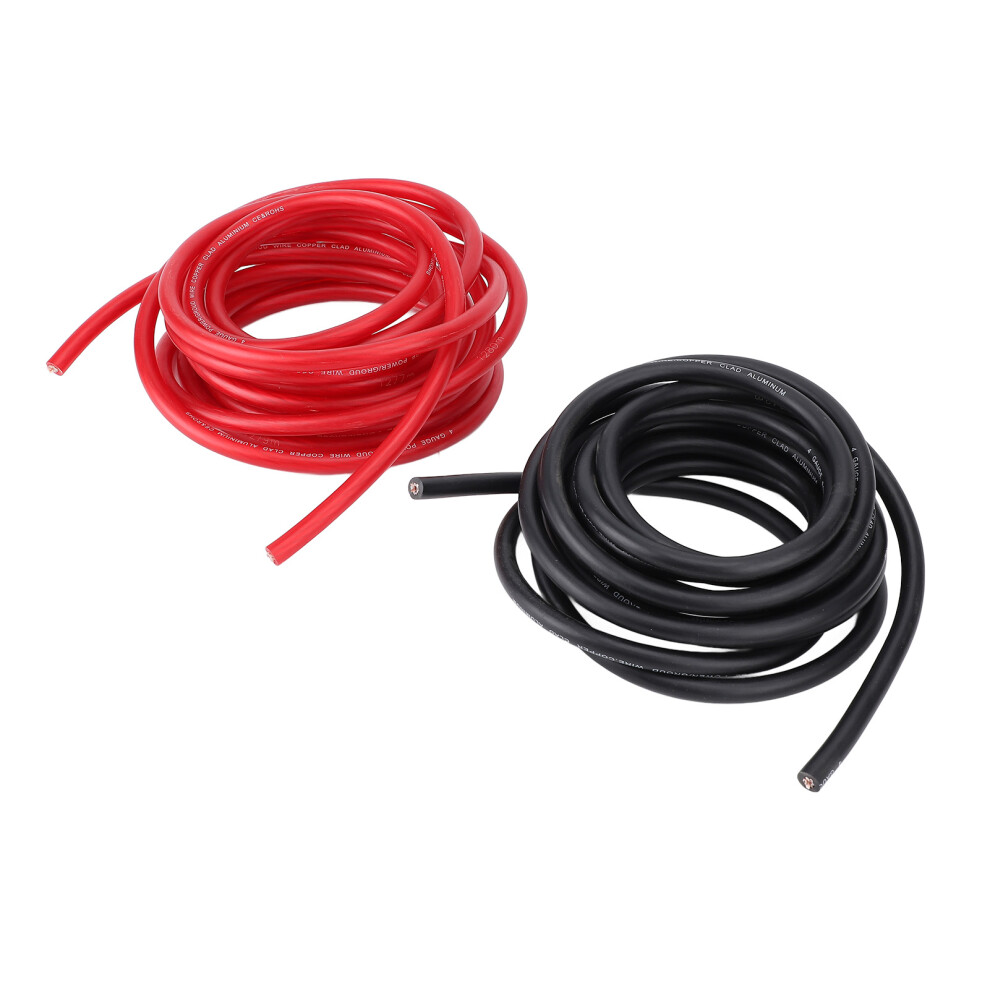 4Awg 20Ft Power Cable Kit Black/Red 7293282858190