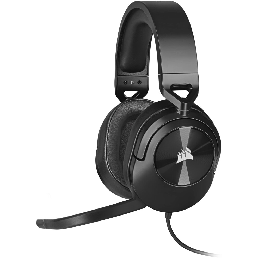 Corsair Hs55 Surround Lightweight Multiplatform Wired Gaming Headset – Dolby 7.1 Surround Sound – Icue Compatible – Pc, Mac, Ps5, Ps4, Xbox, Nin