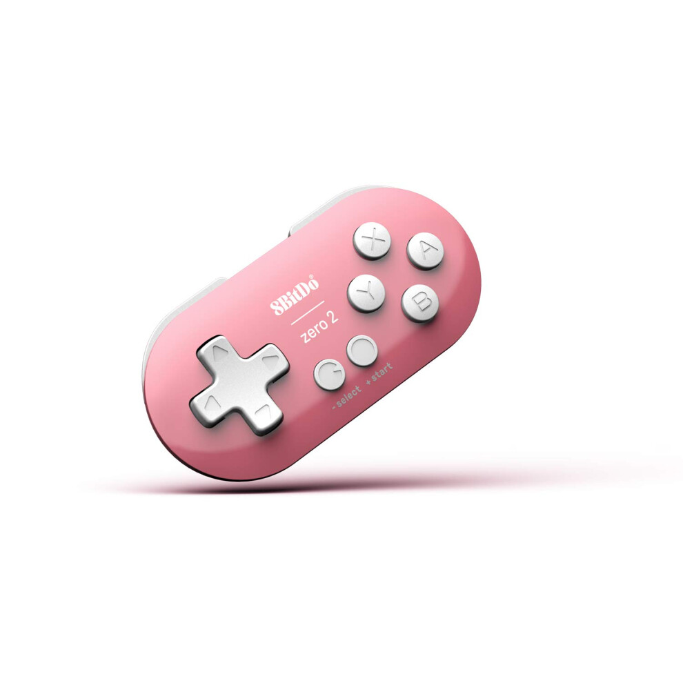 8Bitdo Zero 2 Bluetooth Gamepad Keychain Sized Mini Controller For Switch, Windows, Android, Macos & Raspberry Pi( Edition) Pink 5005602355867