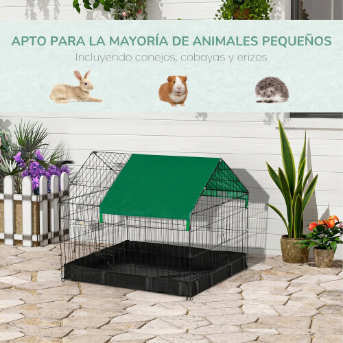 PawHut Jaula para Animale Bicolor 90 x 75 x 75 cm 1