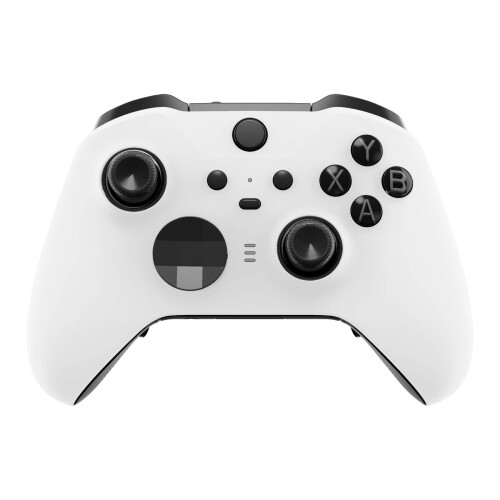 eXtremeRate DIY Replacement Front Shell for Xbox Elite Wireless Controller 2 Core, White Replacement Faceplate Cover Case for Xbox Elite Series 2 Con