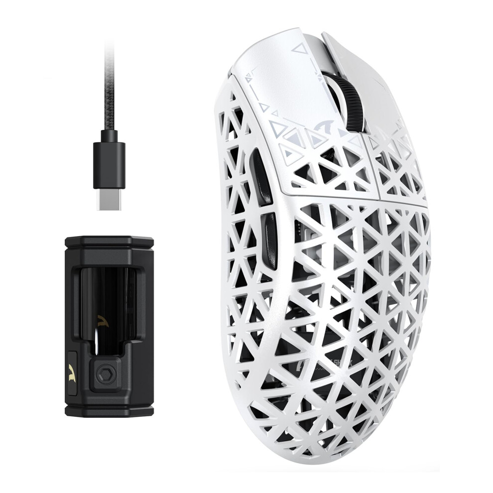 Attack Shark R5 Ultra Carbon Fibre Hyperspeed Wireless Gaming Mouse, 39G Ultralight Mice, 2.4G/Bt/Usb-C Wired, Pixart Paw3950max Sensor, 8000Hz Wirel 5003194477745