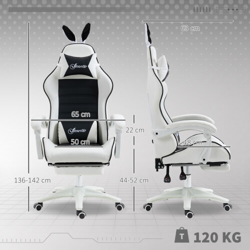 Vinsetto Silla Gaming Negro 65 x 63 x 142 cm 2
