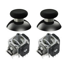 GuliKit TMR Magnetic Joysticks Replacement Kit for PS5 DualSense/DualSense Edge Controller,Anti-Drift Electromagnetic Stick Repair Module with Thumbs
