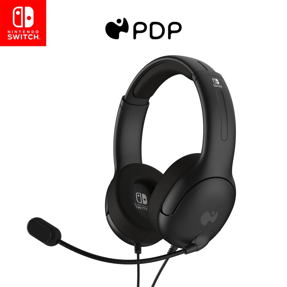 Pdp Gaming Lvl40 Stereo Headset With Mic For Nintendo Switch - Pc, Ipad, Mac, Laptop Compatible - Noise Cancelling Microphone, Lightweight, Soft Comf 5007344642113