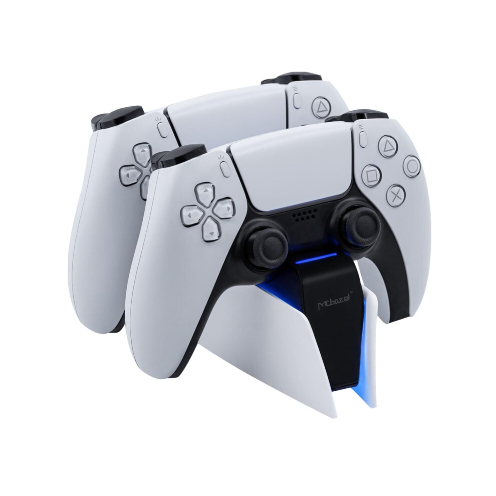 Mcbazel Ps5 Controller Charging Dock, Dual Usb Fast-Charge Station With Led Indicators & Tri-Protection For Dualsense Controllers[White] White 5003623982802