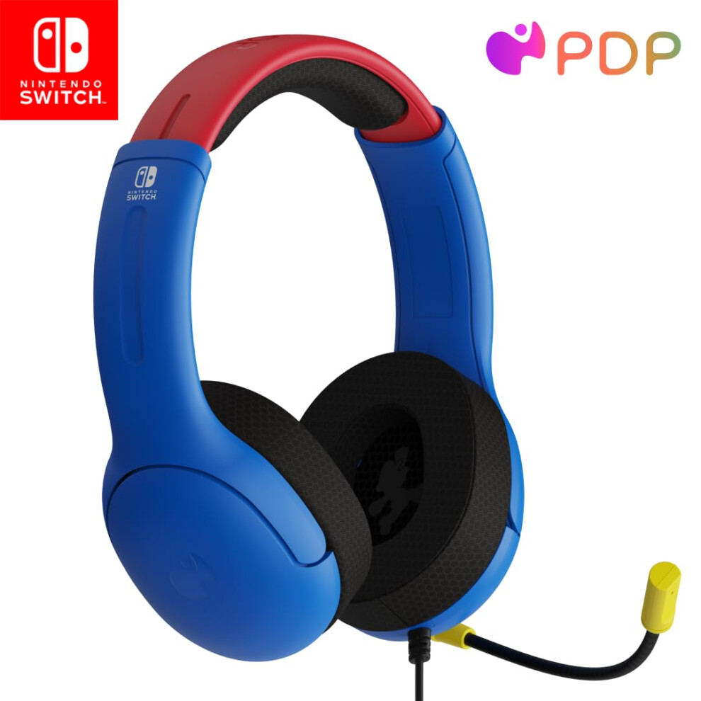 Pdp Gaming Airlite Stereo Headset With Mic For Nintendo Switch - Pc, Ipad, Mac, Laptop Compatible - Noise Cancelling Microphone, Lightweight, Soft Co 5009550796765