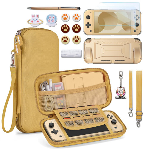 innoAura Switch Lite Case 18 in 1 Switch Lite Accessories Bundle with Switch Lite Carrying Case, Switch Game Case, Switch Lite Screen Protector, Swit