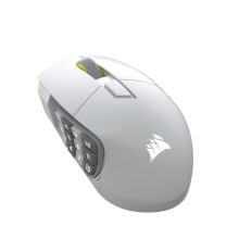 Corsair SCIMITAR ELITE WIRELESS SE MMO PC Gaming Mouse – 33,000 DPI, 16 Programmable Buttons, Key Slider, Elgato Virtual Stream Deck, 1,000Hz Pollin