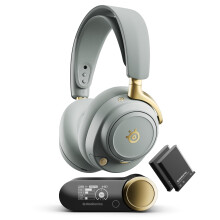 SteelSeries Arctis Nova Elite - Hi-Res Wireless Gaming Headset - 96kHz/24bit - Carbon Fiber Speakers - ANC - AI Noise Rejection - App - 2.4GHz + BT -