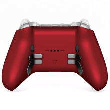 eXtremeRate Replacement Bottom Shell Case for Xbox Elite Series 2 Controller, Custom Scarlet Red Back Housing Cover for Xbox Elite Series 2 Core Wire