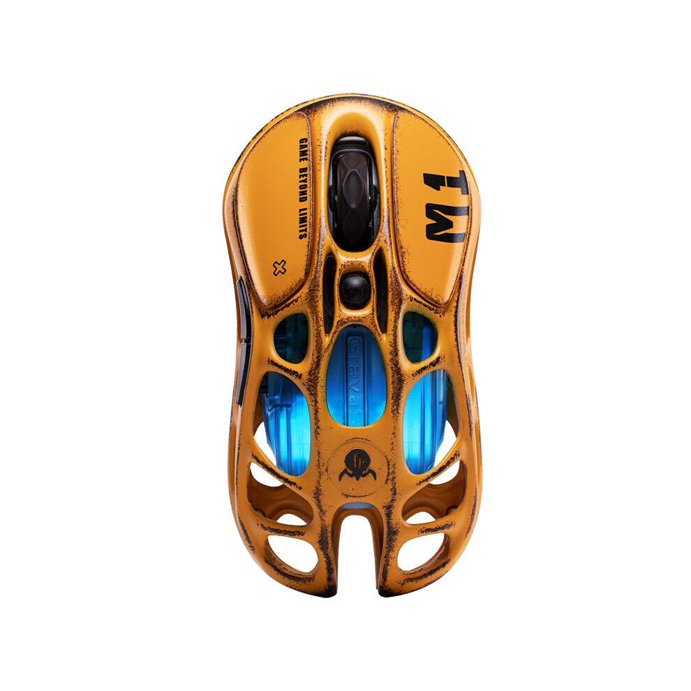 Gravastar M1 Pro Wireless Gaming Mouse, Battle-Worn Edition, Paw3395 Sensor, 26000 Dpi, Triple-Mode (2.4G/Bt/Wired), 4K Polling Ready, Magnesi Yellow 5007027384903