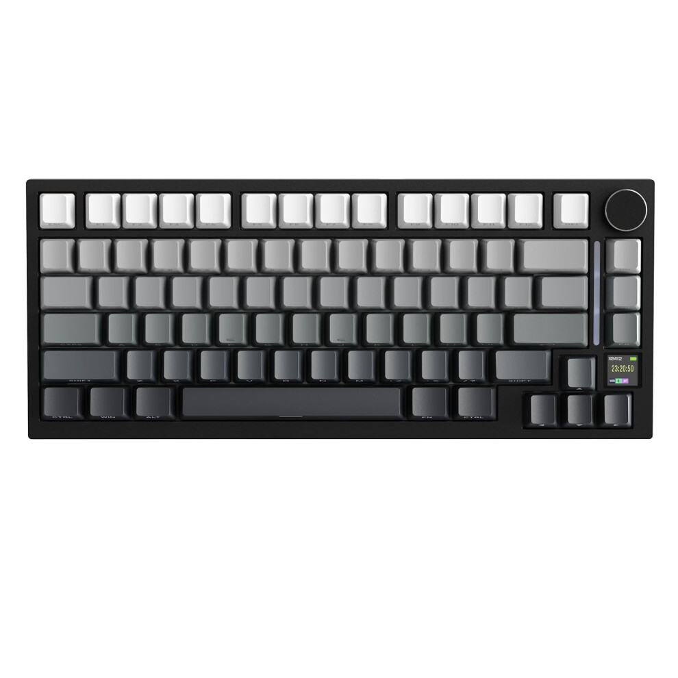 Photos - Headphones Attack Shark X820 Ultra Wireless Mechanical Keyboard with TFT Smart Display & Knob, 75 Hot Swappable Gaming Keyboard, BT/2.4 