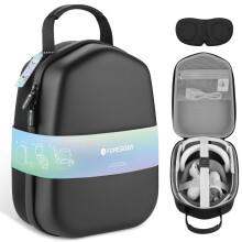 Foregoer Hard Carrying Case Compatible with Meta Quest 3S/Quest 3/Oculus Quest 2 Official Original/Elite Strap VR Gaming Headset, Portable Travel Vis