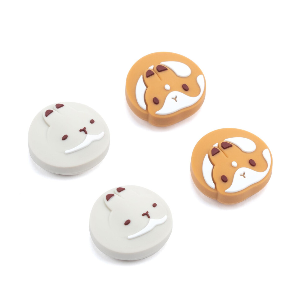 Photos - Other Toys GeekShare 4PCS Adorable Silicone Thumb Grip Caps, Kawaii Rabbit Joystick Cover Compatible with Nintendo Switch/OLED/Switch L